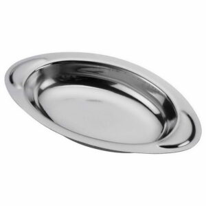 Stainless steel Oval Curry Dish