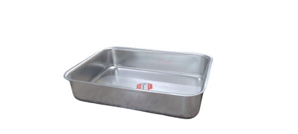 Large aluminum deep cake tray (16 x 12 inches)