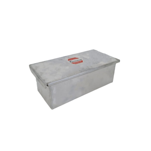 Bread mold measuring 6 by 3 inches, designed for baking mini rectangular loaves. The compact size is ideal for small portions or individual servings.