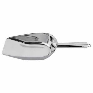 Versatile heavy-duty stainless steel scoop, large size (32cm).