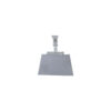 Metal clip for ID card holders, used for securing identification cards.