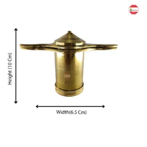 Traditional Indian brass mold for making murukku (adds functionality and material)