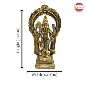 Brass Arch Murugan statue