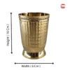 Brass tumbler (clear and concise)