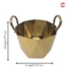 Brass ice bucket for drinks (adds functionality)