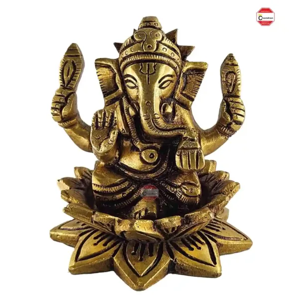 Lotus-vinayagar-brass