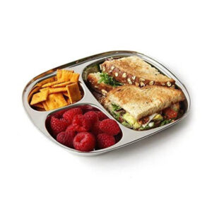 NS SS TR 12 3 IN 1 Round Pav Bhaji Tray 2