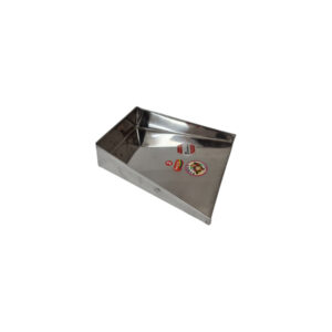 A No. 2 stainless steel muram, designed for winnowing and separating grains or other small items.