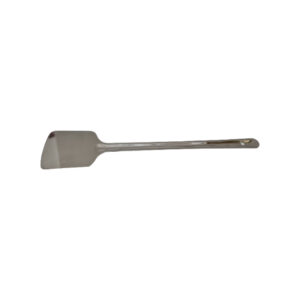 Stainless steel dosa ladle, a traditional Indian kitchen utensil for making dosas.