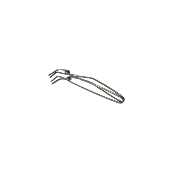 Stainless steel kitchen tongs, ideal for gripping and handling food while cooking.