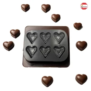 Non-stick heart cake mould