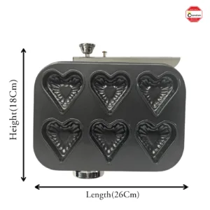 Non-stick heart cake mould