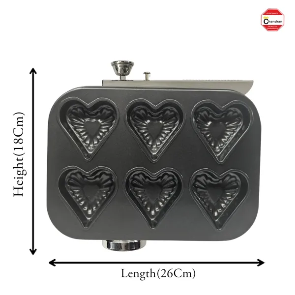 Non-stick heart cake mould