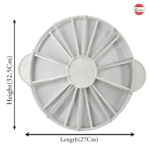 Plastic cake divider for portion control and even slicing (adds functionality and material)