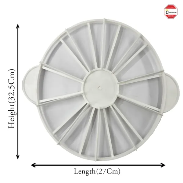 Plastic cake divider for portion control and even slicing (adds functionality and material)