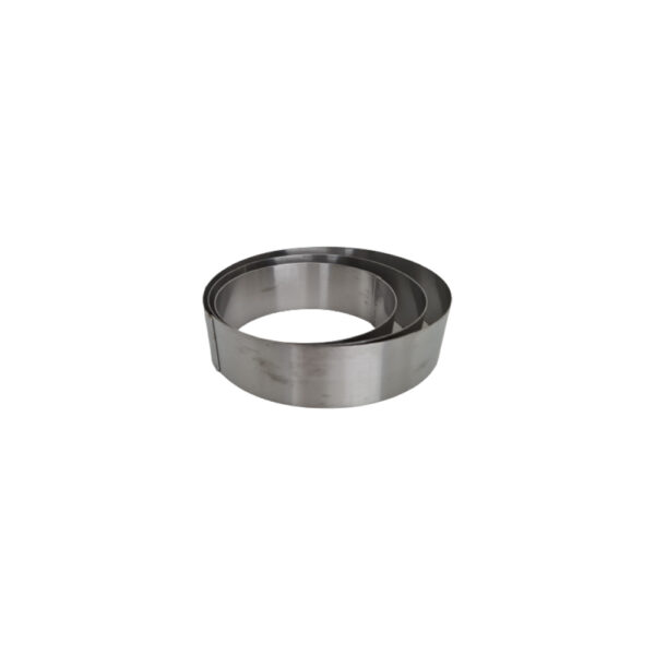 A set of three stainless steel cake rings of varying sizes, designed for molding and shaping cakes. Each ring has a smooth, round edge and is shown stacked together or placed separately for different cake sizes and layers.