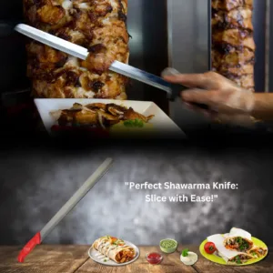 Shawarma KnifChandran Steels Iron Shawarma Knife: Traditional Tool for Slicing Shawarma and Meats e