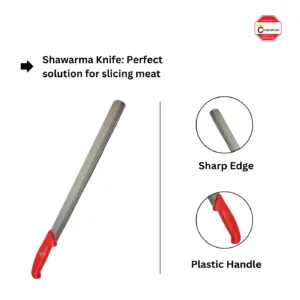 Shawarma KnifeChandran Steels Iron Shawarma Knife: Traditional Tool for Slicing Shawarma and Meats