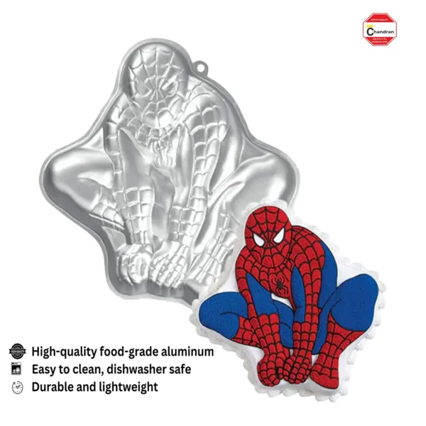 aluminium spiderman cake mould