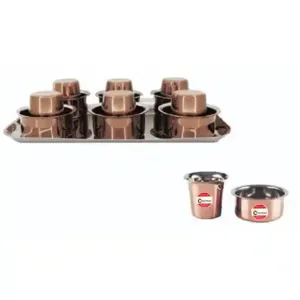 Stainless Steel Rose Gold Tawara Set | Chandran Steels