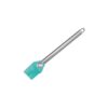 Silicone pastry brush with a steel handle, designed for durable and efficient glazing and basting.