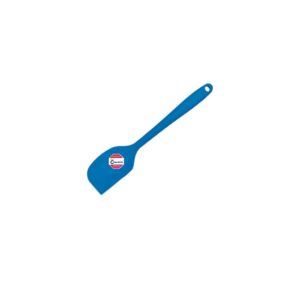 Silicone spatula with a flexible head, ideal for mixing, scraping, and folding ingredients.