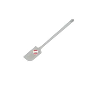 Large silicone spatula with a flexible head, perfect for mixing and scraping large quantities.