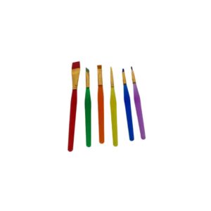 Baking paint brush set with 6 pieces, featuring various brush sizes for precise application of glazes and decorations.