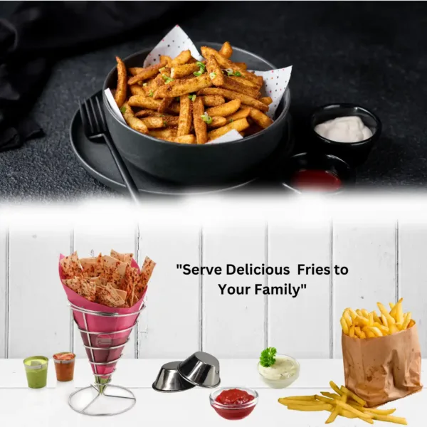 French Fry Holder Cone Basket