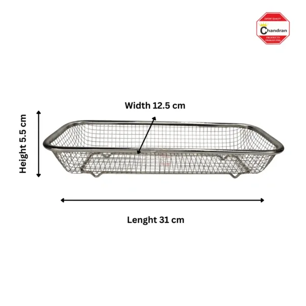 SS Rectangle French Fry Basket