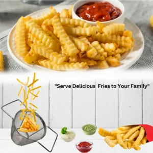 SS Round French Fry Basket